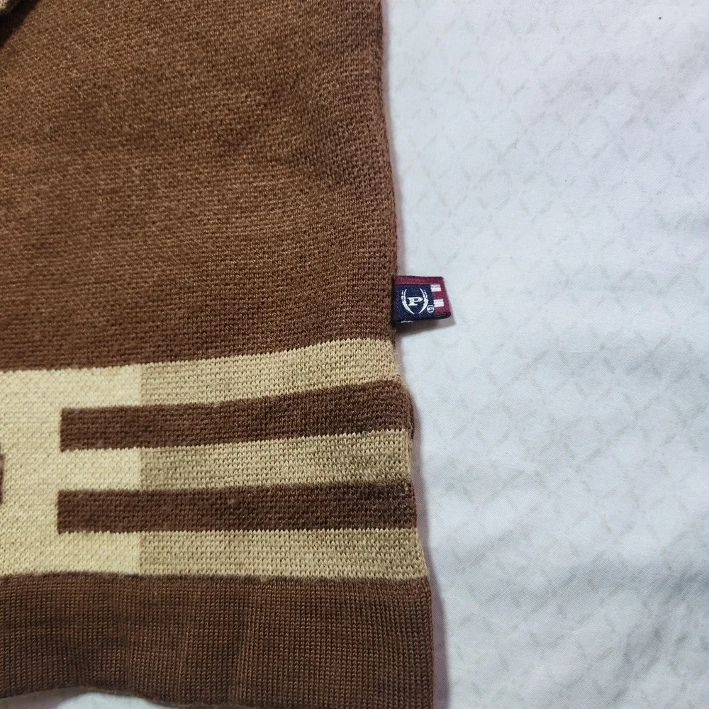 VTG Phat Farm Men's Brown 90's Wool Blend Long Sleeve Sweater Size XL